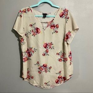 Torrid Flower Shirt, size 0
